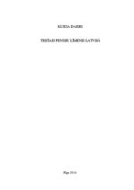Referāts 'Trešais pensiju līmenis Latvijā', 1.