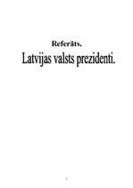 Referāts 'Latvijas valsts prezidenti', 1.
