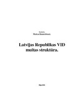 Referāts 'Latvijas Republikas VID muitas struktūra', 1.