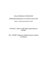 Referāts 'Uzņēmuma SIA "Trade" iekšējās kontroles sistēmas novērtējums', 1.