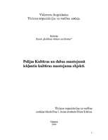 Konspekts 'Polijas Kultūras un dabas mantojumā iekļautie kultūras mantojuma objekti', 1.