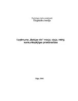 Konspekts 'Uzņēmuma "Baltijas tilti" misija, vīzija, mērķi, konkurētspējīgas priekšrocības', 1.