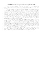 Eseja 'Rūdolfa Blaumaņa "Salna pavasarī" ir laikmetīgs literārs darbs', 1.