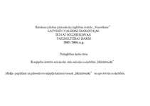 Konspekts 'Pašizglītības plāns latviešu valodas skolotājam pirmsskolas iestādē', 1.