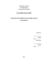 Referāts 'Operācijas māsu zināšanas par ķirurģisku pacientu pozicionēšanu', 1.