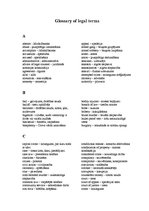 Konspekts 'Glossary of Legal Terms', 1.