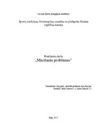 Eseja 'Kas ir mācīšanās problēma?', 1.