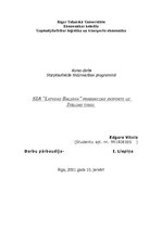 Referāts 'SIA "Latvijas Balzams" produkcijas eksports uz Itālijas tirgu', 1.