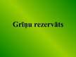 Prezentācija 'Grīņu rezervāts', 1.