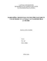 Diplomdarbs 'Darbaspēka migrācijas noteicošie faktori un tās ietekme uz Latvijas tautsaimniec', 1.