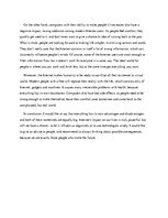 Eseja 'The impact of the Internet on people’s lives', 2.