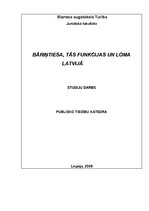 Referāts 'Bāriņtiesa, tās funkcijas un loma Latvijā', 1.
