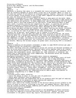 Eseja 'Resource Shortage: Clean Water', 1.