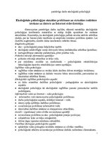 Eseja 'Ekoloģiskās psiholoģijas aktuālās problēmas un virtuālās realitātes ietekme uz d', 1.