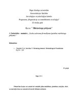 Konspekts 'Darba uzdevuma formulējuma īpatnības mārketinga pētījumā', 1.