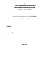 Referāts 'Psihoemocionālo vajadzību nodrošināšana māsas praksē', 1.