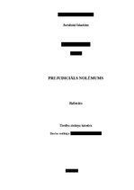 Referāts 'Prejudiciāls nolēmums', 1.