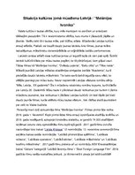 Eseja 'Situācija kultūras jomā mūsdienu Latvijā', 1.