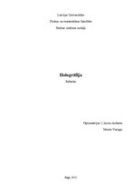 Konspekts 'Hologrāfija', 1.