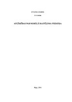 Referāts 'Atlīdzības par morālo kaitējumu piedziņa', 1.