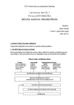 Referāts 'Betona sastāva projektēšana', 1.