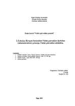 Eseja 'Eiropas Savienības valsts pārvaldes darbības principi', 1.