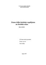 Referāts 'Zemes dzīļu tiesiskais regulējums un tiesiskās sekas', 1.
