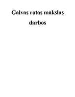 Referāts 'Galvas rotas mākslas darbos', 1.