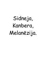 Referāts 'Sidneja, Kanbera, Melanēzija', 6.