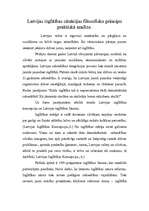 Konspekts 'Latvijas izglītības situācijas filosofisko principu praktiskā analīze', 1.