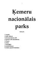 Referāts 'Ķemeru nacionālais parks', 1.