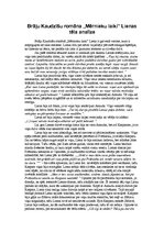 Eseja 'Brāļu Kaudzīšu romāna "Mērnieku laiki" Lienas tēla analīze', 1.