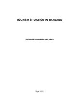 Konspekts 'Tourism Situation in Thailand', 1.