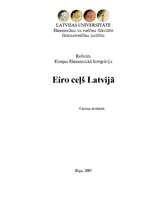 Referāts 'Eiro ieviešana Latvijā', 1.