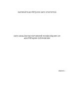 Referāts 'Datu analīze par patversmē nonākušajiem un adoptētajiem dzīvniekiem', 1.