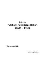 Referāts 'Johans Sebastians Bahs', 1.