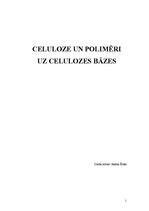 Referāts 'Celuloze un polimēri uz celulozes bāzes', 1.
