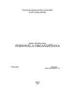 Referāts 'Personāla organizēšana', 1.