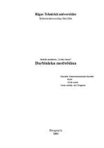 Referāts 'Darbinieku motivēšana', 1.