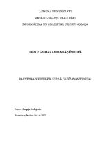 Referāts 'Motivācijas loma uzņēmumā', 1.