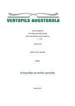 Referāts 'Hologrāfija un attēlu apstrāde', 1.