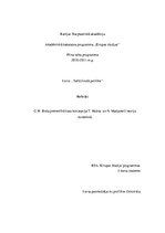 Referāts 'G.V.Buša preventīvā kara koncepcija T.Hobsa un N.Makjavelli teoriju kontekstā', 1.