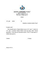 Paraugs 'Iniciatīvas vēstule', 1.