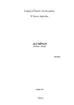 Referāts 'Alumīnijs', 1.