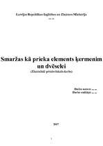 Referāts 'Smaržas kā prieka elements ķermenim un garam', 1.