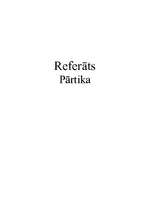 Referāts 'Pārtika', 1.