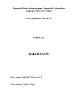Referāts 'Galvaskauss', 1.