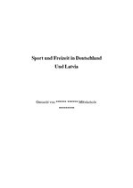 Referāts 'Sport und Freizeit in Deutschland und Latvia', 1.