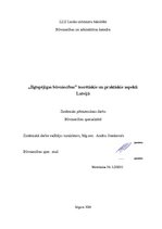 Referāts 'Ilgtspējīgas būvniecības teorētiskie un praktiskie aspekti Latvijā', 1.