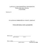 Diplomdarbs 'Pakalpojumu diferencēšana viesnīcā "Zemgale"', 1.